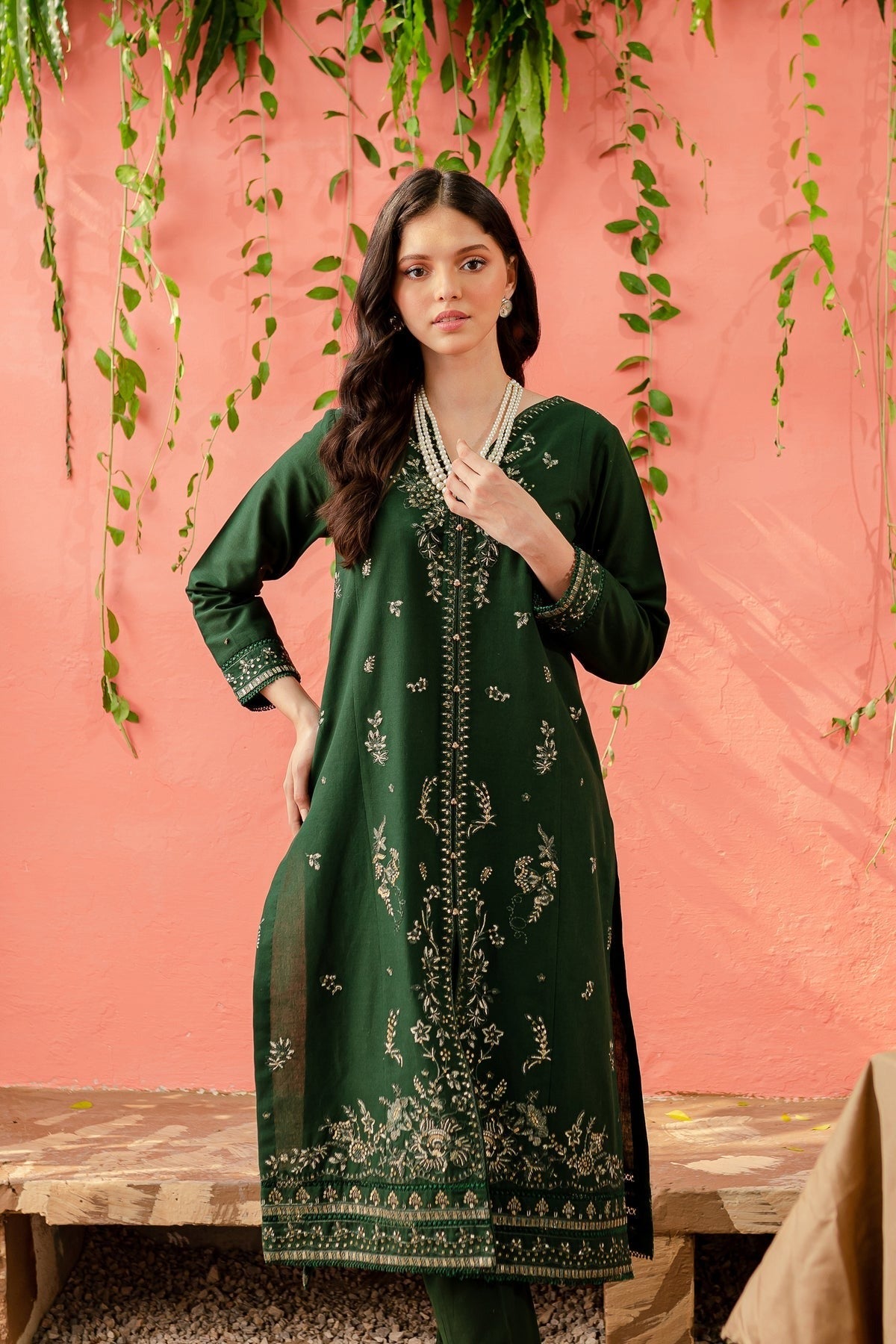 LIANA - 2PC EMBROIDERED SUIT