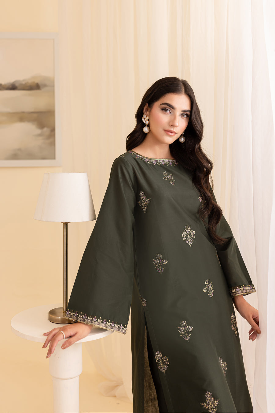 Bamboo 2Pc - Embroidered Lawn Dress